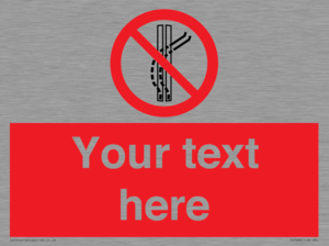 Custom prohibition Do not leave the tow track